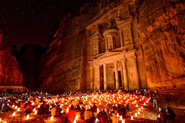 Petra day and night private tour from Aqaba